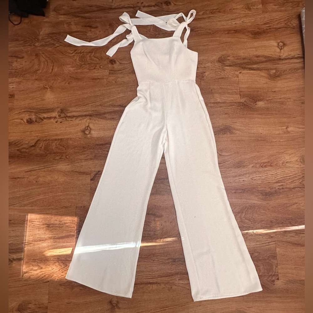 Amanda Uprichard Montclair Jumpsuit, Ivory, P